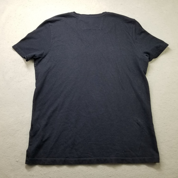 Banana Republic Luxury Touch T-Shirt Sz L Blue Short Sleeve V-Neck Cotton Blend - Picture 7 of 8
